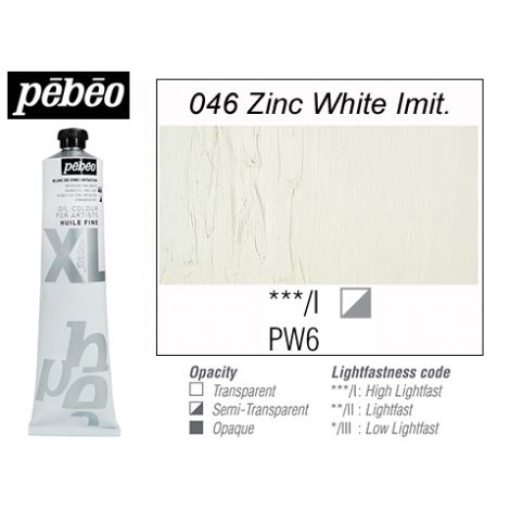 Farba olejna Pebeo XL 200ml, Biała 46 - 3